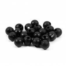 Бусина фидерная Namazu Soft Beads, PVC, d-8 мм, круглая, цв. черный/N-SBF-16