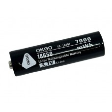 Батарейка аккумуляторная "OKGO" 7000 mah.3.7 V.Li-ion.18650/FA-LB007