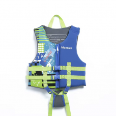 Спасательный детский жилет "SBART" K04 р. L, материал неопрен, цвет: синий