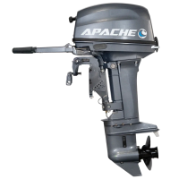 Двухтактный лодочный мотор APACHE Т9.9BSPRO, 20 л.с, румпельный, нога "S"