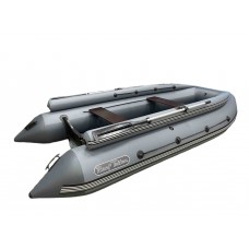 Лодка REEF-390 F НД ТРИТОН стеклопластиковый интерцептор темно-серый/серый
