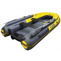 Лодка REEF-370 Fi нд ТРИТОН S MAX стеклопластиковый интерцептор темно-серый/желтый