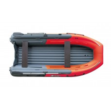 Лодка REEF-370 Fi нд ТРИТОН S MAX стеклопластиковый интерцептор темно.серый/красный