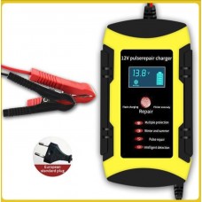 Импульсное зарядное устройство для аккумуляторов "Автосила" 12V6A, цвет: желтый,12V/6.0Аmp