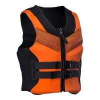 Спасательный жилет "SBART" V5013 р. XL, материал неопрен, цвет: черно-оранжевый