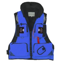 Спасательный жилет "SBART" F08 р. 2XL, накладные карманы, материал полиэстер, цвет: синий