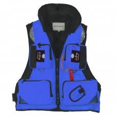 Спасательный жилет "SBART" F08 р. 2XL, накладные карманы, материал полиэстер, цвет: синий