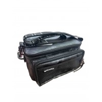 Сумка рыболовная "СЛЕДОПЫТ"Yaman" Sling Lure Bag M, 26х14х22 см, цв. серый камуфляж + 3 короб