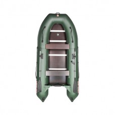 Лодка "Алтай -S360"зеленый. Жесткий пайол 12мм + Киль.Тонар