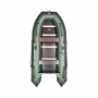 Лодка "Алтай -S360"зеленый. Жесткий пайол 12мм + Киль.Тонар