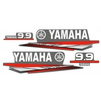 Комплект наклеек на колпак "Yamaha 9.9" для подвесного лодочного мотора