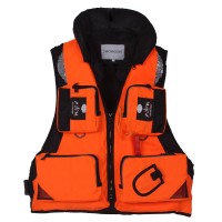 Спасательный жилет "SBART" F08 р. 3XL, накладные карманы, материал полиэстер, цвет: оранжевый