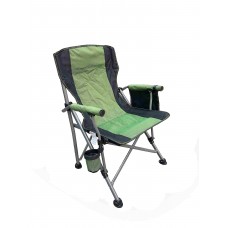 Кресло складное с подлокотниками "HUSKY"  цвет.зелен.