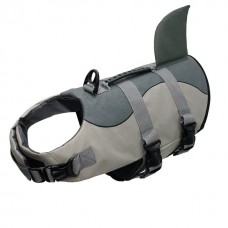 Спасательный жилет для собак "SBART" Акула D03, р. L, материал неопрен, цвет: серый