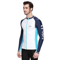 Плавательный мужской костюм "SBART" PK748, р. 2XL, цвет: бело-синий