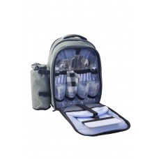 Пикниковый набор-рюкзак "CHANODUG" на 4 персоны, цвет: серый