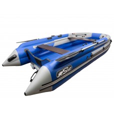 Лодка СКАТ-370F интегрированный графит/синий