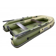 Лодка REEF-370 Fi нд ТРИТОН S MAX стеклопластиковый интерцептор бежевый/зеленый