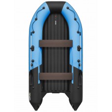 Лодка Ривьера Компакт 3800  НДНД комби синяя волна /черная
