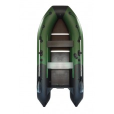Лодка Ривьера Компакт 3400 СК комби зеленый/черный