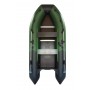 Лодка Ривьера Компакт 3400 СК комби зеленый/черный