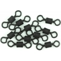 Вертлюг Namazu Pro ROLLING RIBBED SWIVEL, латунь, цв. Carbon, р. 2/0, test-91 кг(уп.5 шт.NP-FT-RRS2/