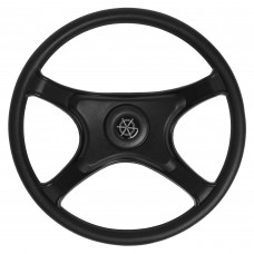 Рулевое колесо для лодки 28см - 161-D ABS пластик, черный