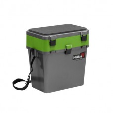 Ящик рыболовный "Helios" зимний серый/салатовый (HS-IB-19-GG) Тонар
