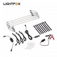 Светодиодное  Освещение "LIGHTFOX"  лагеря и кемпинге, сумка - набор 4 шт. 2835 LED