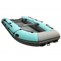Лодка REEF 420 НД JET светло-серый/бирюзовый