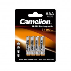 Аккумулятор CAMELION Lockbox Rechargeable Ni-MH NH-AAA1100BP4,ААА,1,2V/1100, 4 шт. в блистере