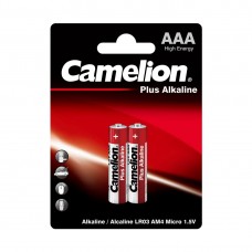 Батарейка CAMELION Plus Alkaline LR03-BP2,ААА,1,5V/1150- 2 шт. в блистере