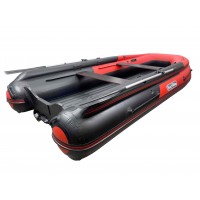 Лодка REEF-370 Fi нд ТРИТОН S MAX стеклопластиковый интерцептор черный/красный