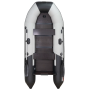 Лодка Таймень NX 2850 слань-книжка киль светло-серый/черный