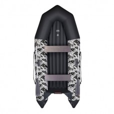 Лодка "Капитан- A330"  принт Рыбы, НДНД + киль, Тонар