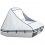 Тент носовой "Мастер Лодок" с окном Аква 3200,3400,3600 (ПВХ) светло-серый