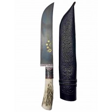 Нож "Самаркандский" национальный ручной работы,рукоятка из рога оленя