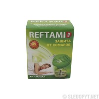 Репеллент "Рефтамид" комплект фумигатор+флакон с жидкостью, 45 ночей, без запаха Арт.6-222