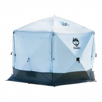 Шатер "HUSKY" H-GB-06, быстросборный, 6 стен (стенка 1,89×1,72 м, высота по центру 2,24 м),  Ø 3,4 м