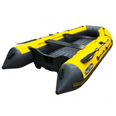 Лодка REEF-390 нд ТРИТОН стеклопластиковый интерцептор желтый/серый