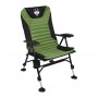 Кресло раскладное с откидной спинкой "Husky" BG120, р. 56*46*40/104см., цвет: хаки/черное