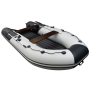 Лодка Ривьера Компакт 3600 НДНД Комби светло-серый/черный