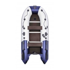 Лодка Ривьера Компакт 3200 СК комби светло-серый/синий