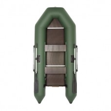 Лодка "Капитан - 280 Тс" зеленая. Жесткий пайол 9мм/ под мотор до 4 сил.Тонар