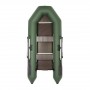 Лодка "Капитан - 280 Тс" зеленая. Жесткий пайол 9мм/ под мотор до 4 сил.Тонар