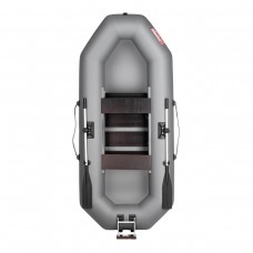 Лодка "Шкипер - 280 нт" серый. Натяжное + реечная слань/для моторов мощностью до 2,5 л.с.Тонар