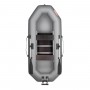 Лодка "Шкипер - 280 нт" серый. Натяжное + реечная слань/для моторов мощностью до 2,5 л.с.Тонар