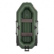 Лодка "Шкипер - А280 нт" зеленый/ навесной транец, надувное дно. Тонар