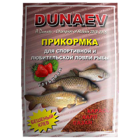 Прикормка "DUNAEV КЛАССИКА" 0.9кг Карп Клубника (красная) Арт. BF-06