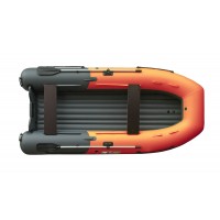 Лодка REEF-370 нд ТРИТОН S MAX стеклопластиковый интерцептор серый /оранжевый